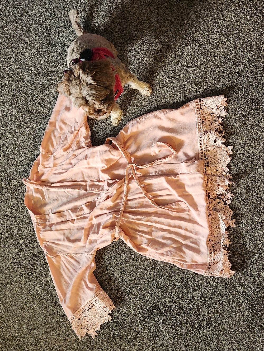 Lightweight Peach Robe - Picture 3 of 11